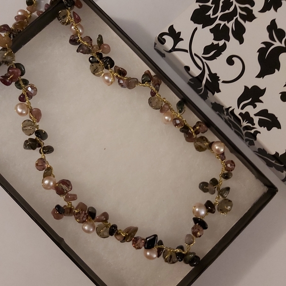 Precious Gemstone Necklace - Picture 2 of 2